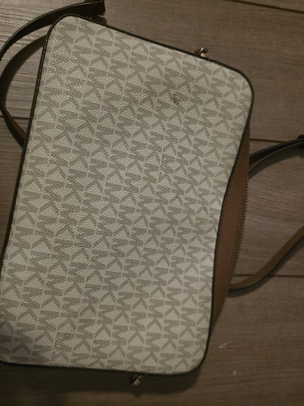 Michael Kors Jet Set Signature Small Crossbody Bag in Vanilla Brown - Picture 5 of 5